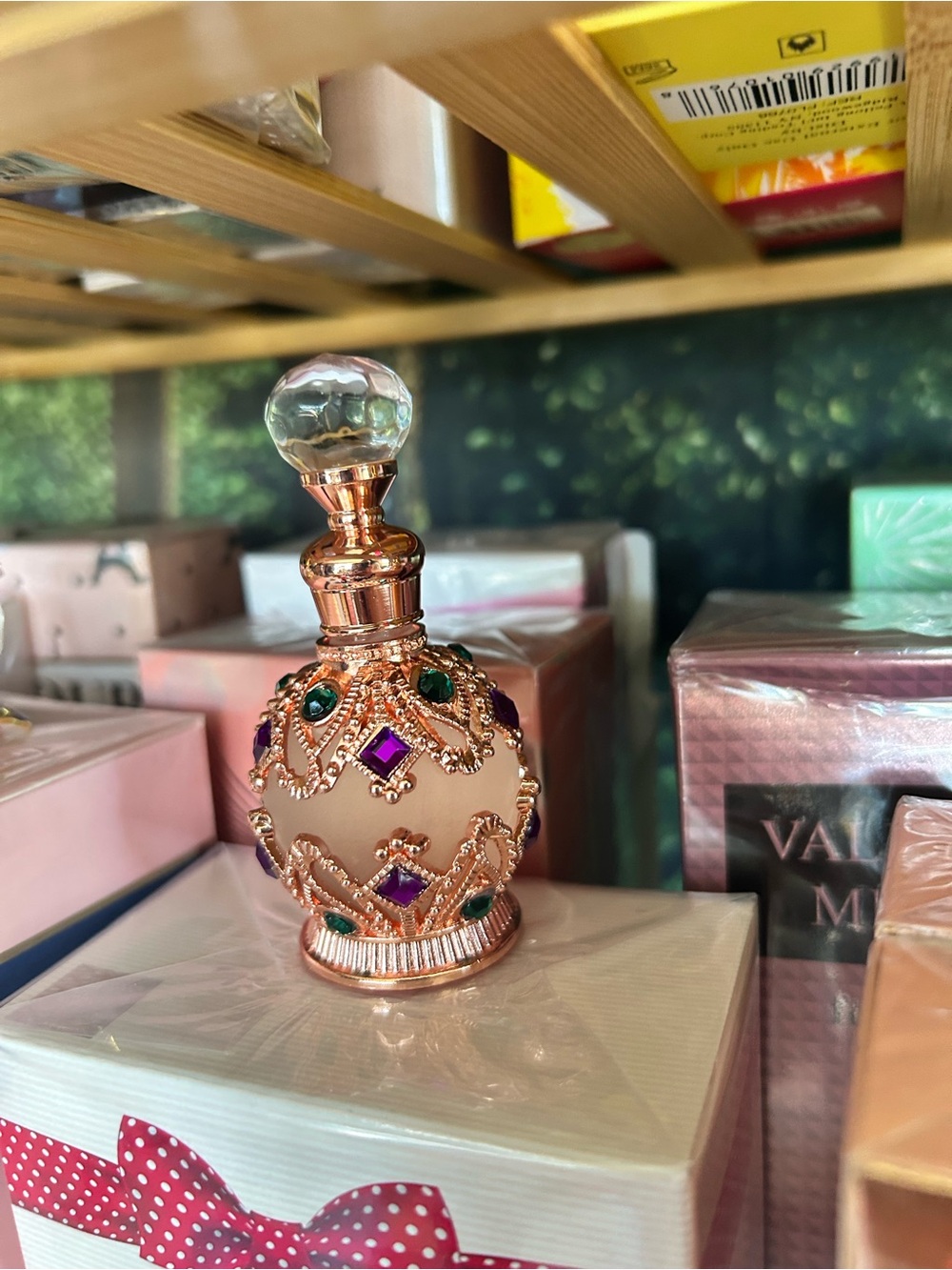Ornate perfume container